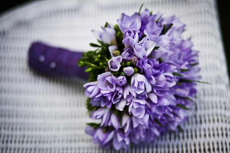 Living room floral arrangement